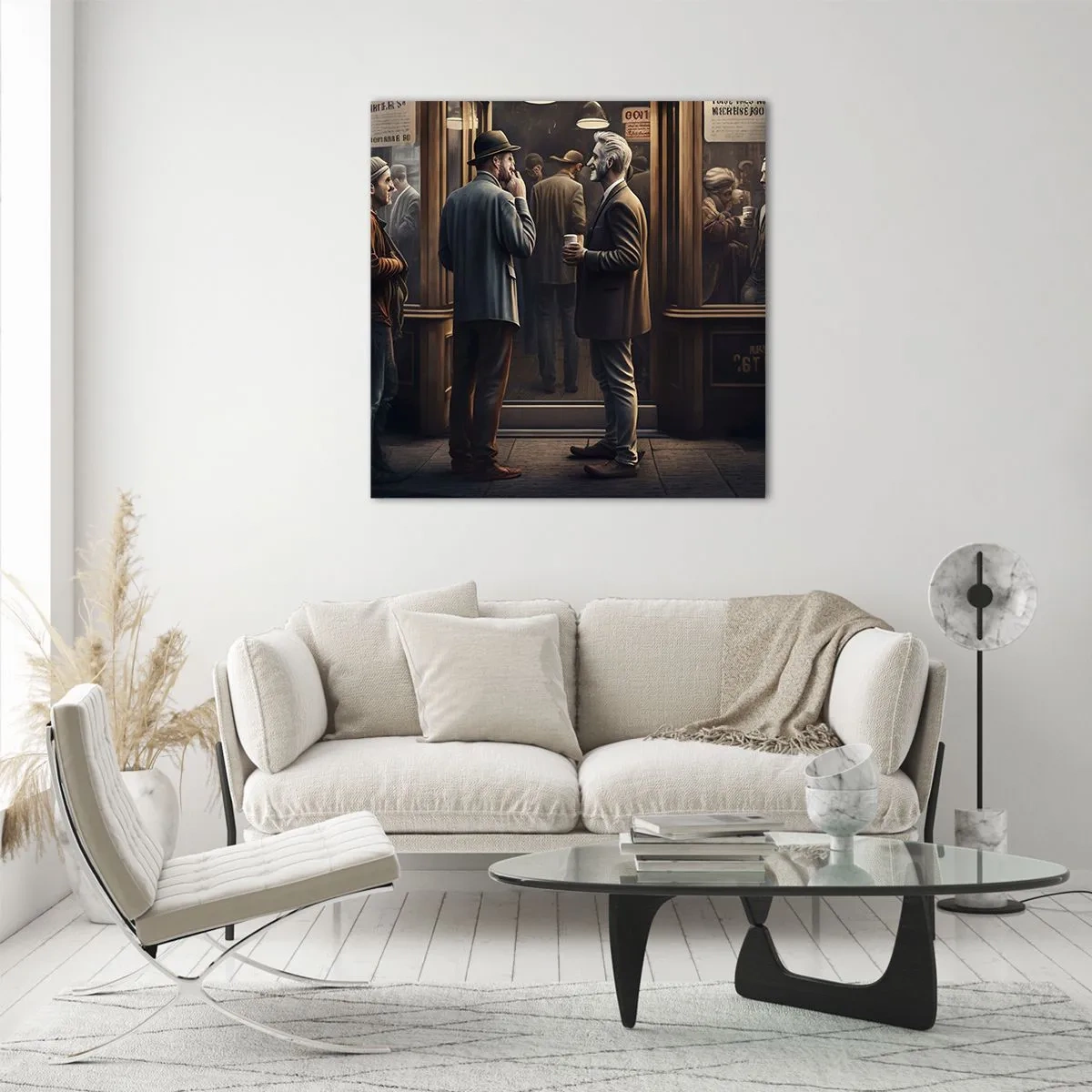 Glasbild - Bild auf glas - Gute Zeit des Tages - 60x60 cm