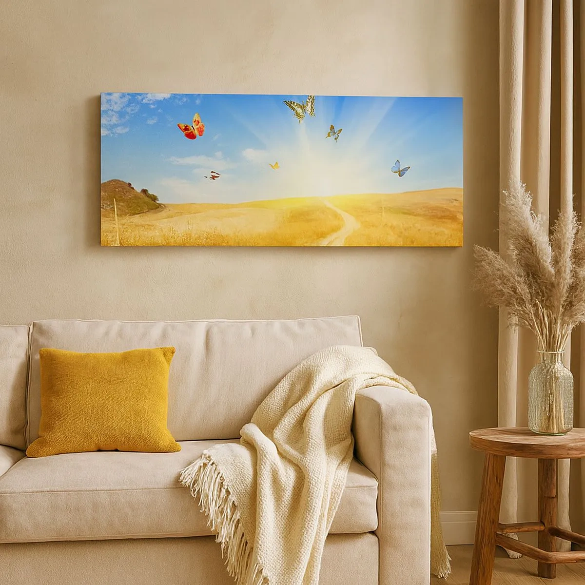 Bild auf Leinwand - Leinwandbild - Und wie kann man den Sommer nicht lieben? - 100x40 cm