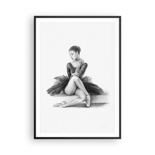 Poster in einem schwarzem Rahmen - Vom Tanz verzaubert - 70x100 cm