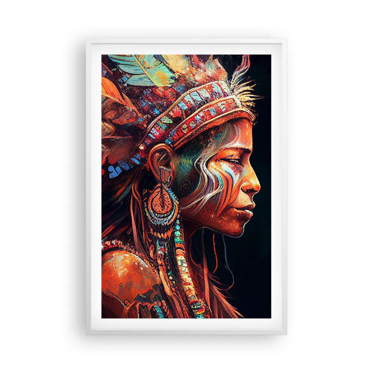 Poster in einem weißen Rahmen - Magisches Ritual - 61x91 cm