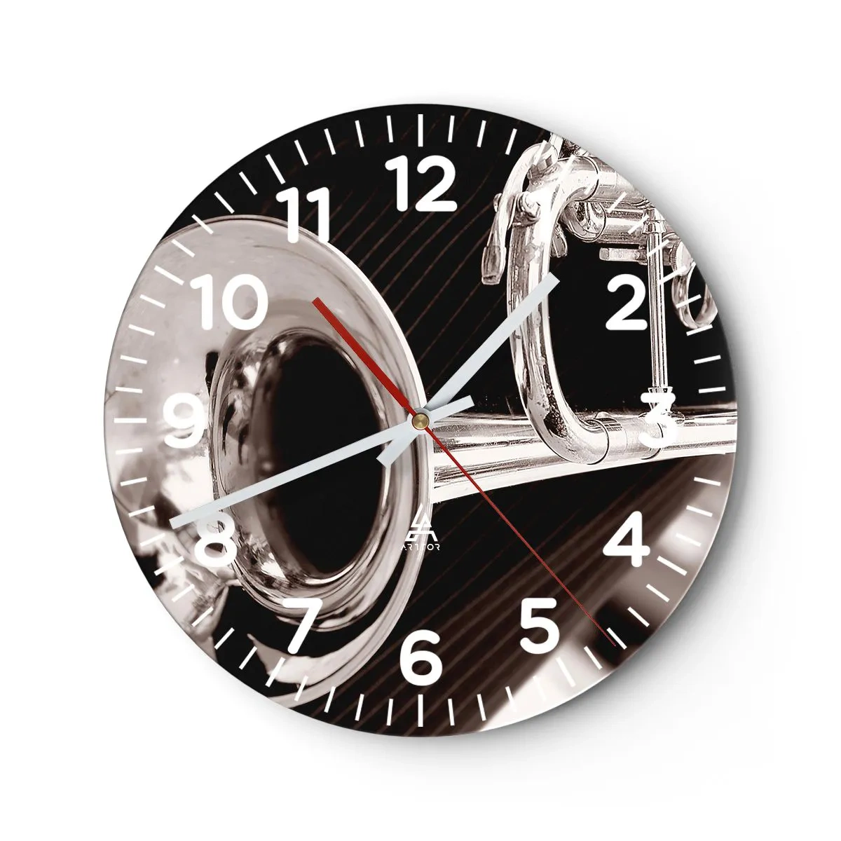 Wanduhr - Glasuhr - Eine musikalische Reise in die 1930er Jahre - 30x30 cm