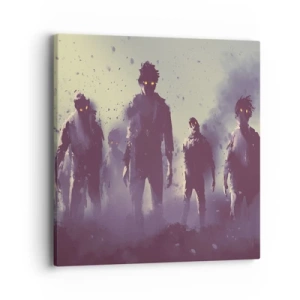 Bild auf Leinwand - Leinwandbild - Vorsichtig sein! Sie kommen - 40x40 cm