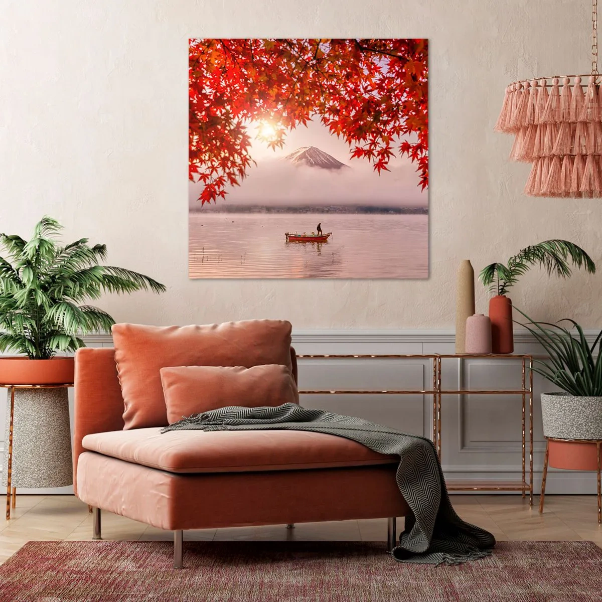 Bild auf Leinwand - Leinwandbild - Im japanischen Klima - 30x30 cm