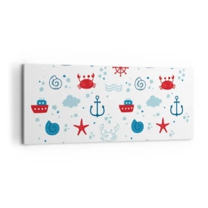 Bild auf Leinwand - Leinwandbild - Märchen vom Meer - 100x40 cm