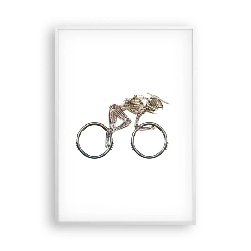 Poster in einem weißen Rahmen - Eine tolle Maschine - 70x100 cm