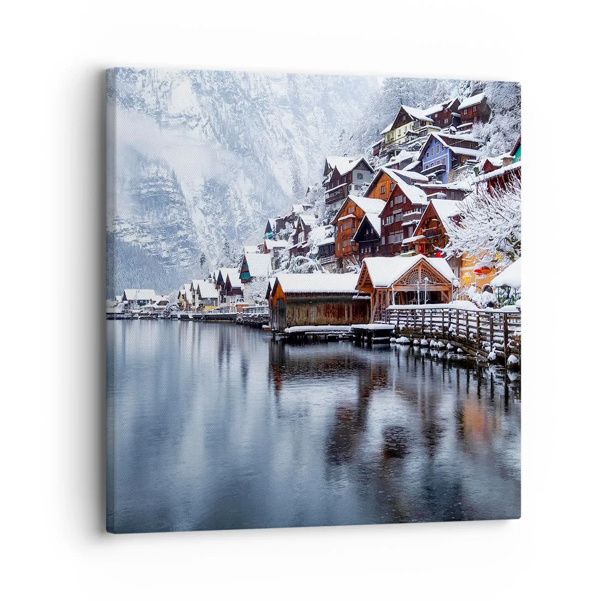 Bild auf Leinwand - Leinwandbild - In winterlicher Dekoration - 30x30 cm