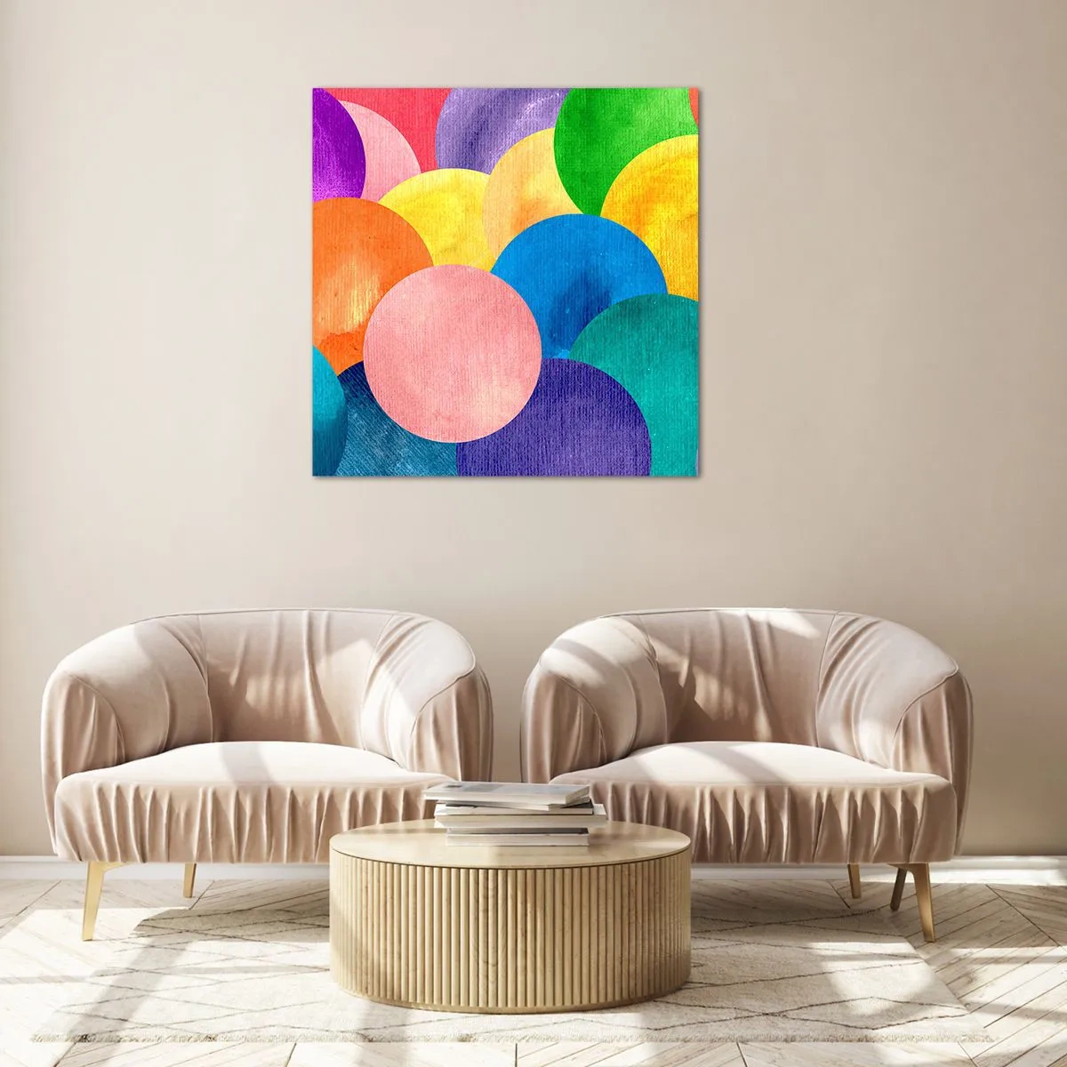 Glasbild - Bild auf glas - Die ursprüngliche Fülle des Lebens - 60x60 cm