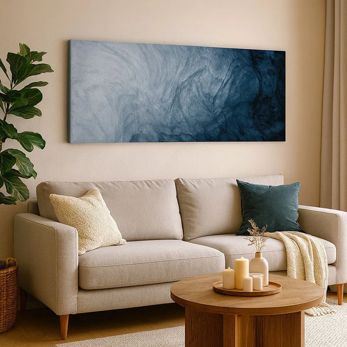Bild auf Leinwand - Leinwandbild - Greifen Sie tief - 100x40 cm