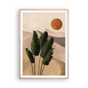 Poster in einem Rahmen aus heller Eiche - Der Triumph des Lebens - 70x100 cm