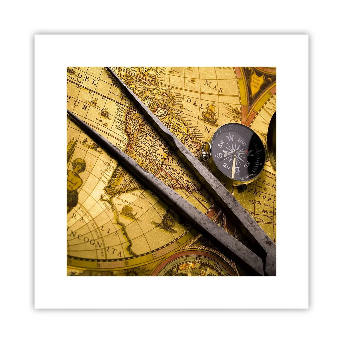 Poster - Wo sind diese Schätze? - 30x30 cm