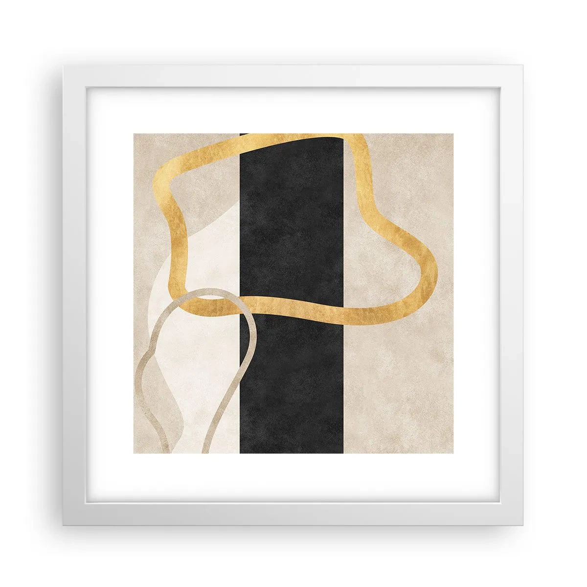 Poster in einem weißen Rahmen - Schleifenformen - 30x30 cm