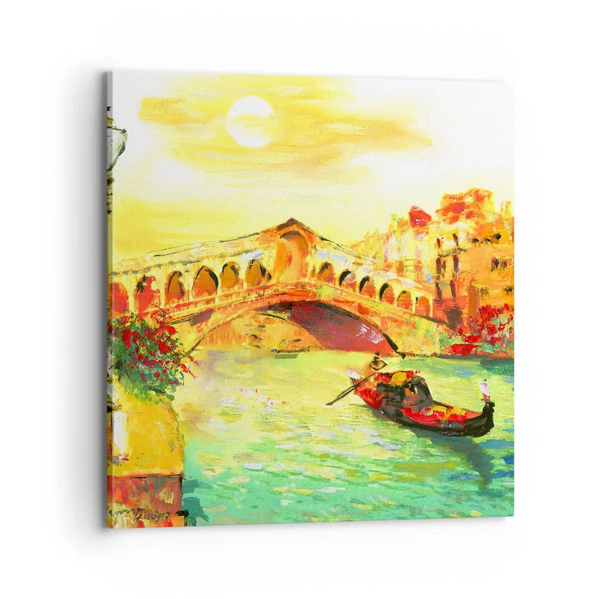 Bild auf Leinwand - Leinwandbild - Eine Pilgerreise der Liebenden - 70x70 cm