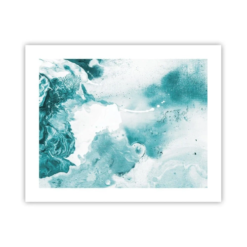 Poster - Morast von Blau - 50x40 cm