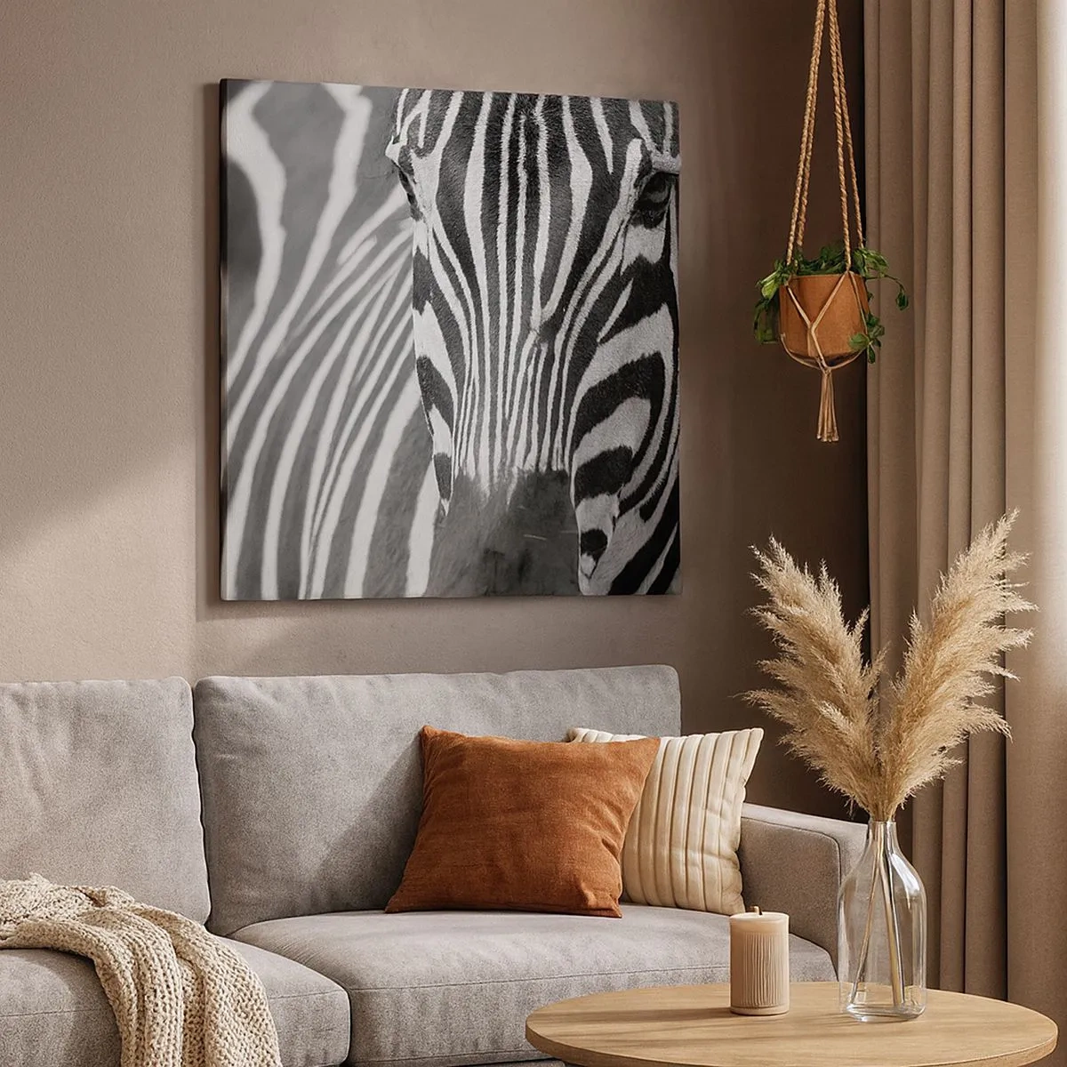 Bild auf Leinwand - Leinwandbild - Die Welt ist schwarz und weiß - 30x30 cm