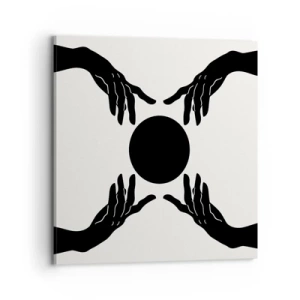 Bild auf Leinwand - Leinwandbild - Geheimes Zeichen - 70x70 cm