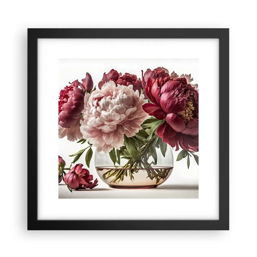 Poster in einem schwarzem Rahmen - In voller Schönheit - 30x30 cm
