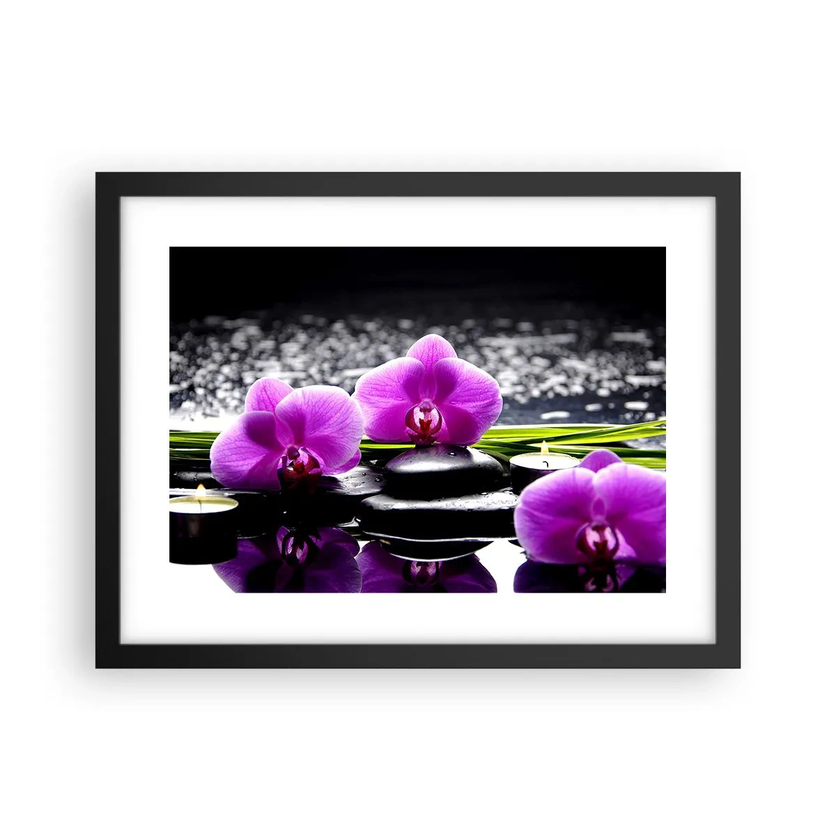 Poster in einem schwarzem Rahmen - In Ruhe ertrinken - 40x30 cm