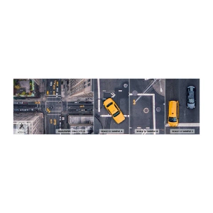 Fototapeten Muster Selbstklebend Deluxe Sticker - Eine einfache Wahl - New York, Stadt, Die Architektur - 100x30 cm