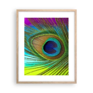 Poster in einem Rahmen aus heller Eiche - Auge in Auge - 40x50 cm