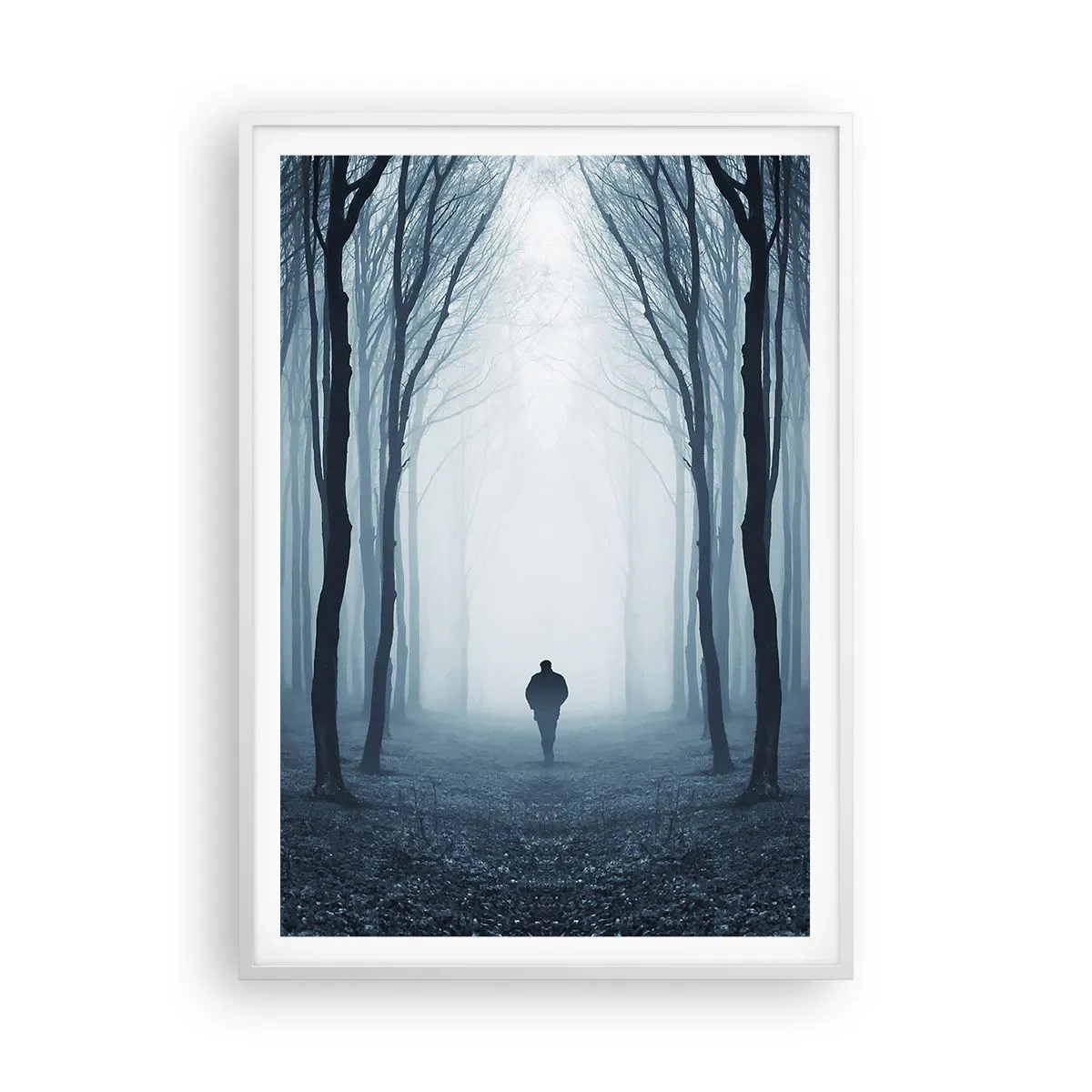 Poster in einem weißen Rahmen - Alles einfach und übersichtlich - 70x100 cm