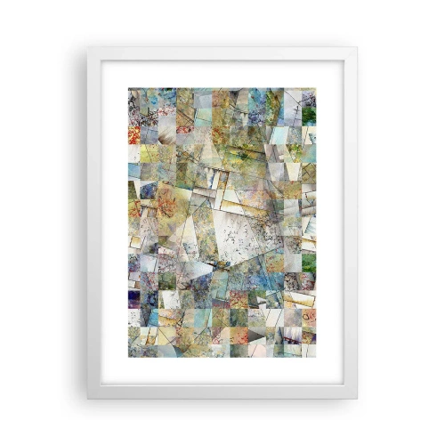 Poster in einem weißen Rahmen - Geometrische Mischung - 30x40 cm