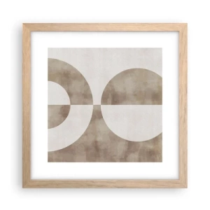 Poster in einem Rahmen aus heller Eiche - Ähnlichkeiten und Unterschiede - 30x30 cm