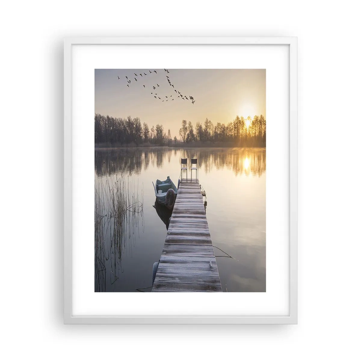 Poster in einem weißen Rahmen - Ich komme nach einiger Zeit zurück - 40x50 cm