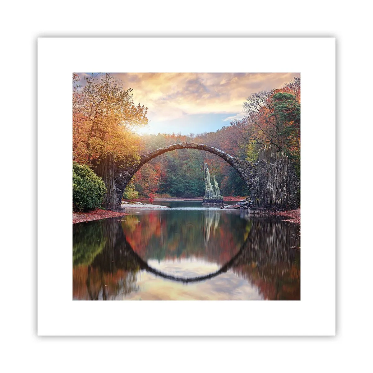 Poster - Auf der anderen Seite des Spiegels - 30x30 cm