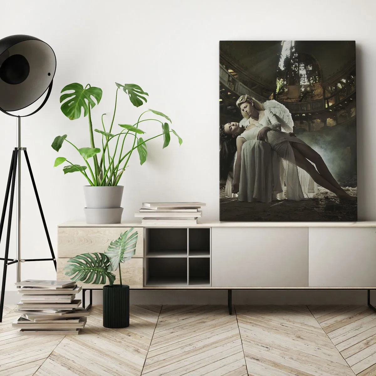 Bild auf Leinwand - Leinwandbild - Der Geist des alten Theaters - 45x80 cm
