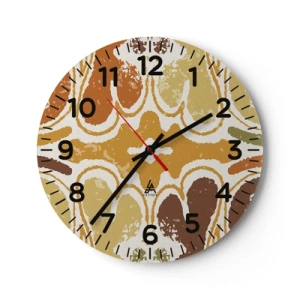 Wanduhr - Glasuhr - Sentimentale Abstraktion - 30x30 cm
