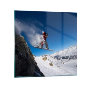 Glasbild - Bild auf glas - Und du wurdest Teil des Raums - 40x40 cm