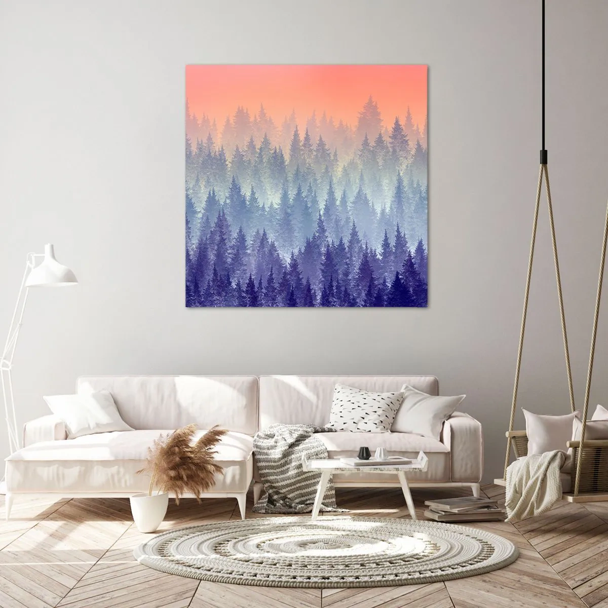 Bild auf Leinwand - Leinwandbild - Hoch, höher, zum Himmel - 70x70 cm