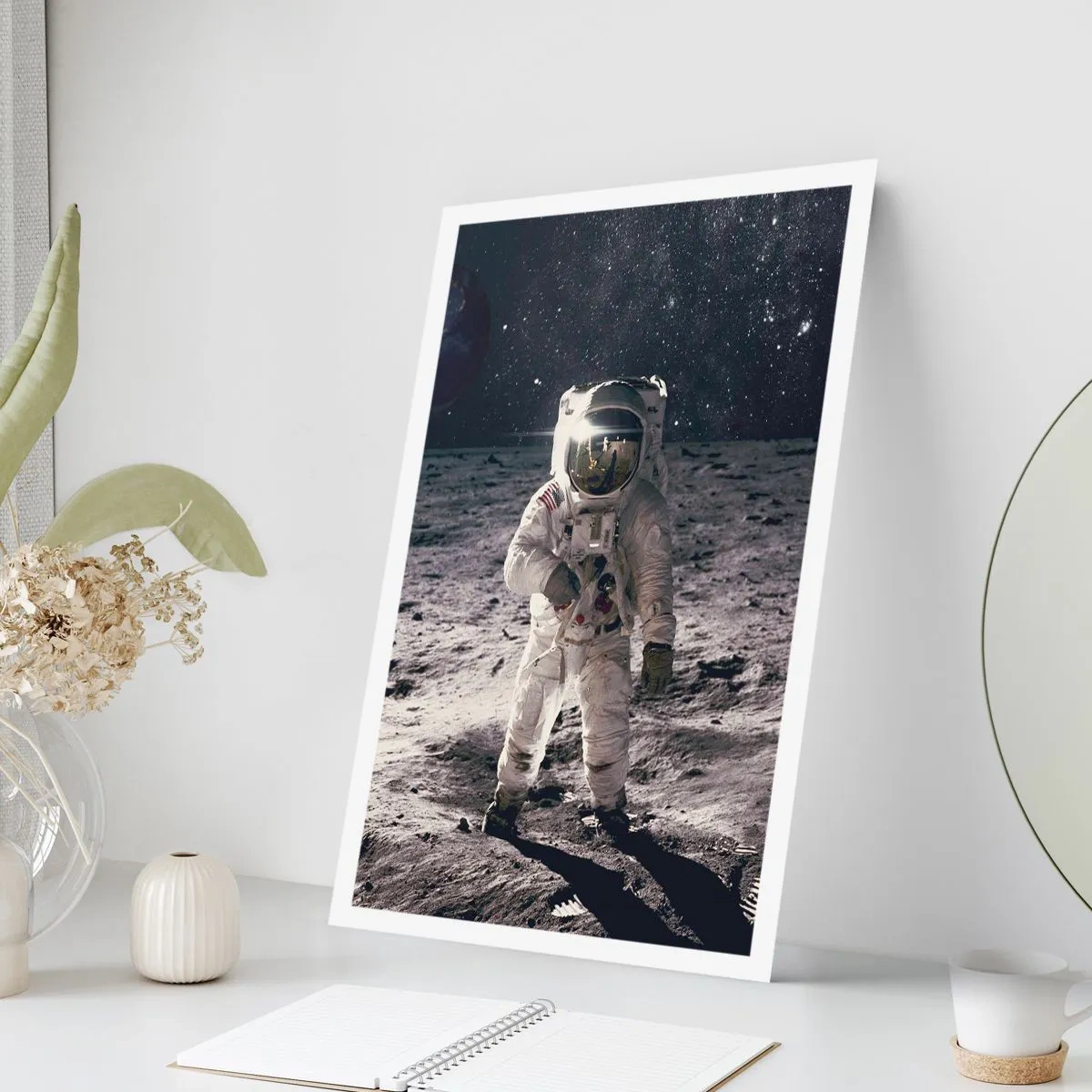 Poster - Grüße vom Mond - 30x40 cm