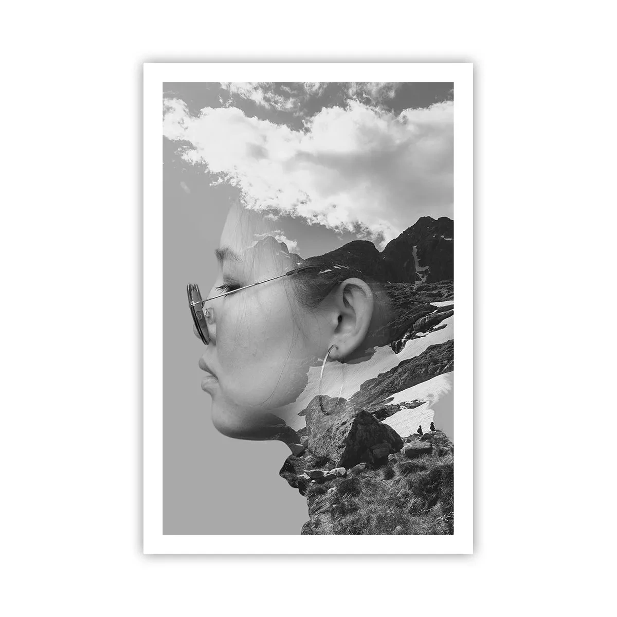 Poster - Top und bewölktes Porträt - 61x91 cm