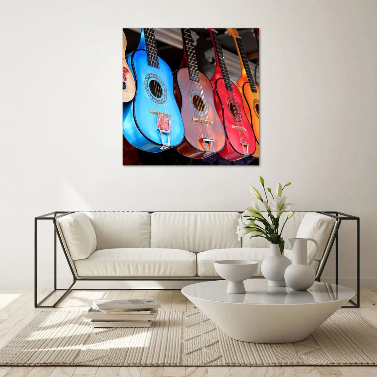 Glasbild - Bild auf glas - Lateinische Atmosphäre - 70x70 cm