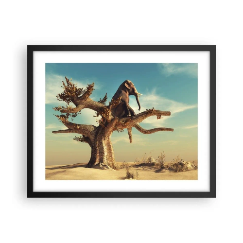 Poster in einem schwarzem Rahmen - Ein neuer Standpunkt - 50x40 cm