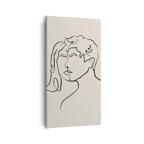 Bild auf Leinwand - Leinwandbild - Und es wurde Einheit - 55x100 cm