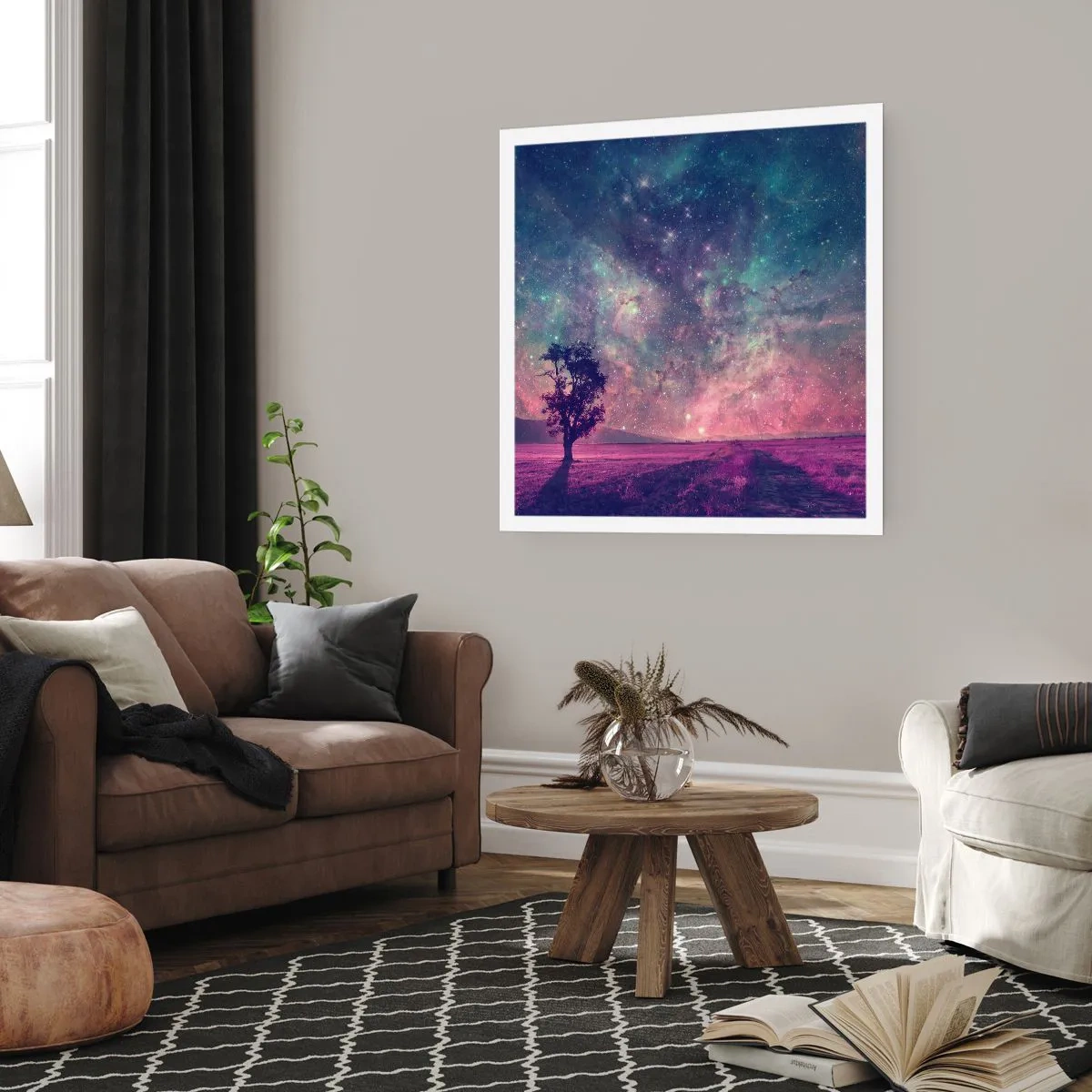Poster - Unter dem magischen Himmel - 50x50 cm