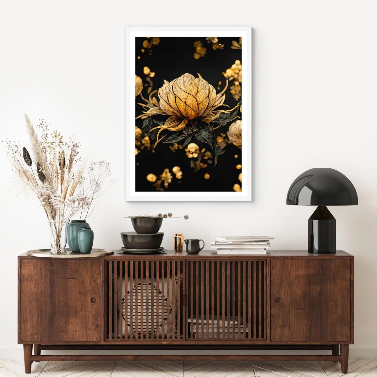 Poster in einem weißen Rahmen - Subtile Zerbrechlichkeit - 50x70 cm