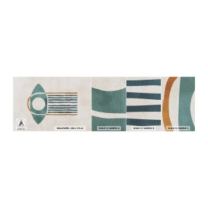 Fototapeten Muster Selbstklebend Deluxe Sticker - Zeichen und Rituale - Boho, Auge, Minimalismus - 100x30 cm
