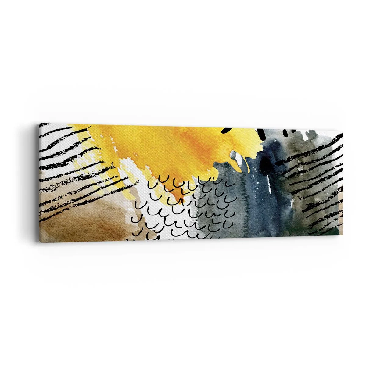 Bild auf Leinwand - Leinwandbild - Ein Treffen der Elemente der Natur - 90x30 cm