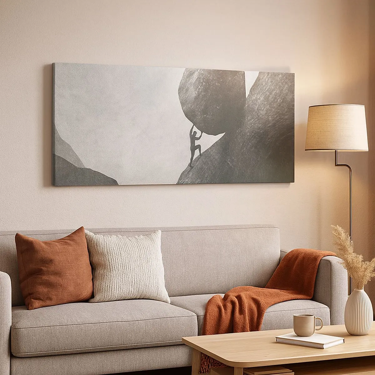 Bild auf Leinwand - Leinwandbild - Ich glaube wider alle Hoffnung - 100x40 cm