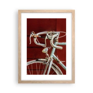 Poster in einem Rahmen aus heller Eiche - Geschaffen um zu siegen - 30x40 cm