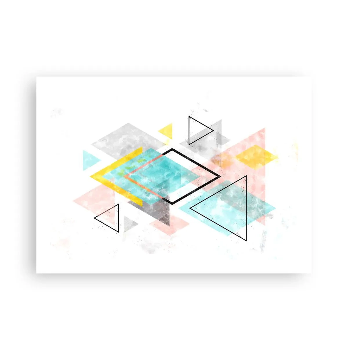 Poster - Geometrisches Spiel - 70x50 cm