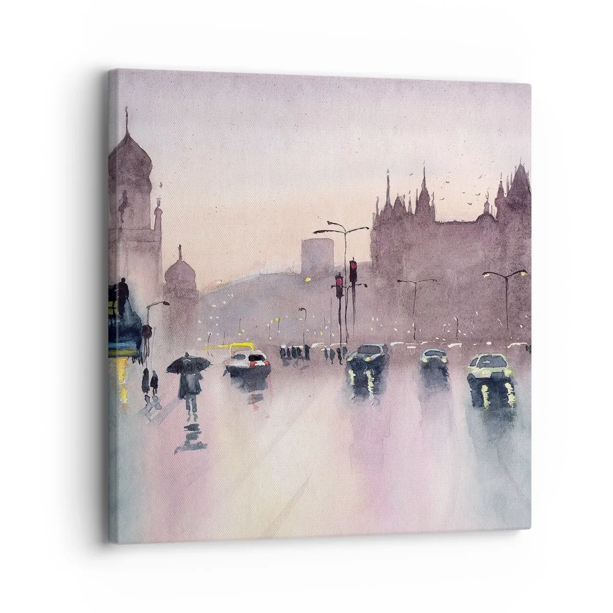 Bild auf Leinwand - Leinwandbild - Im regnerischen Dunst - 30x30 cm