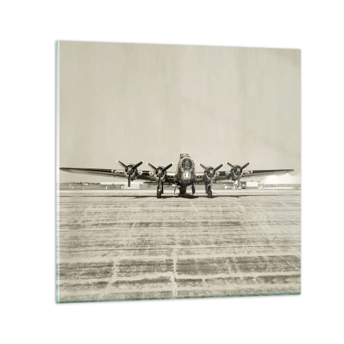 Glasbild - Bild auf glas - Wie immer bereit - 30x30 cm