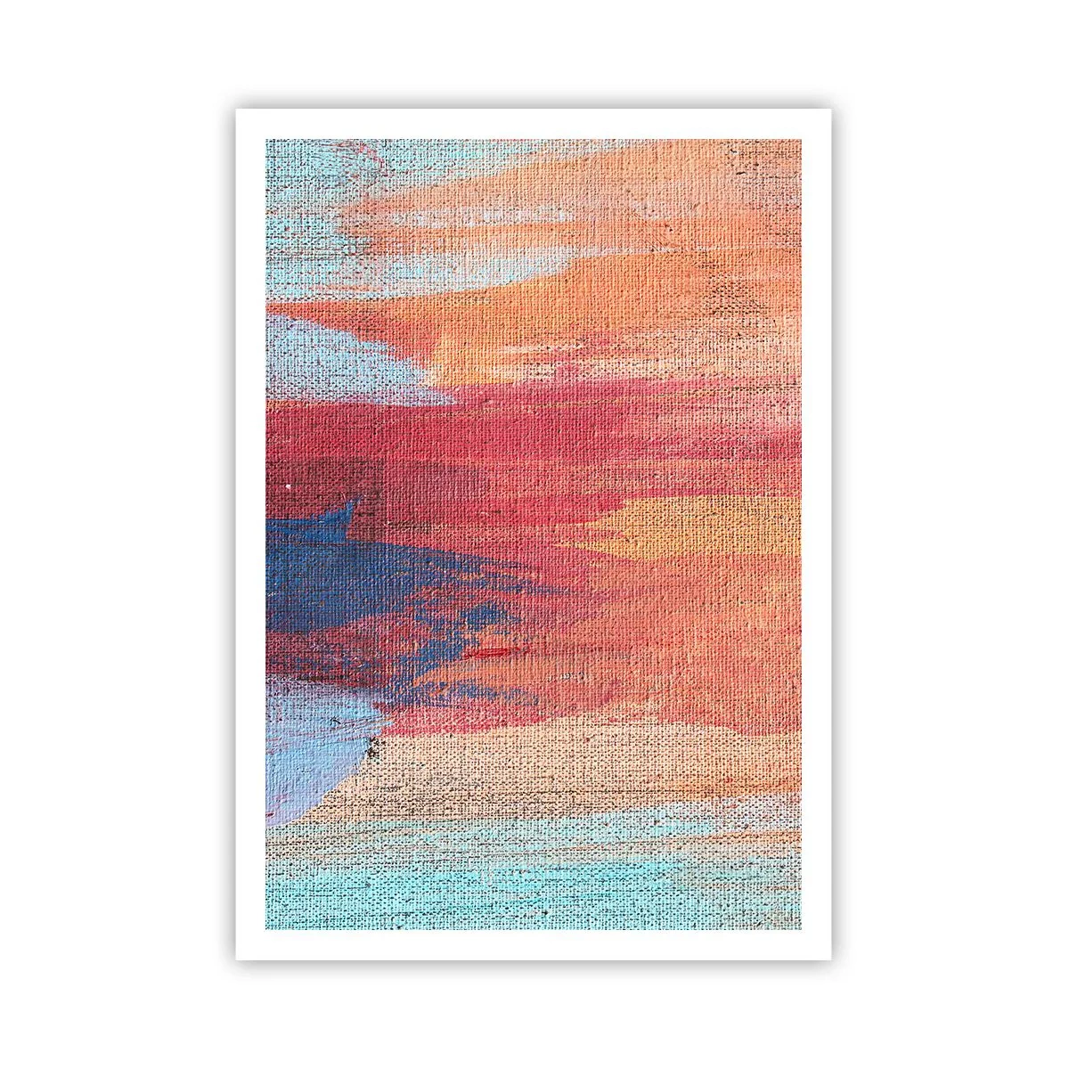 Poster - Renne den Regenbogen hinunter - 70x100 cm