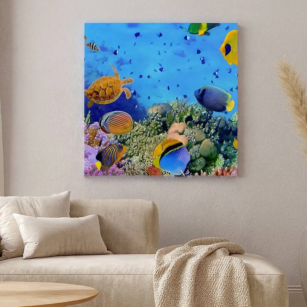 Bild auf Leinwand - Leinwandbild - Und was wissen wir über das Leben ... - 30x30 cm