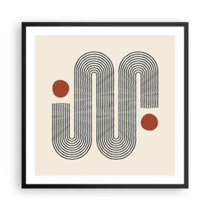 Poster in einem schwarzem Rahmen - Vom Anfang bis zum Ende - 60x60 cm