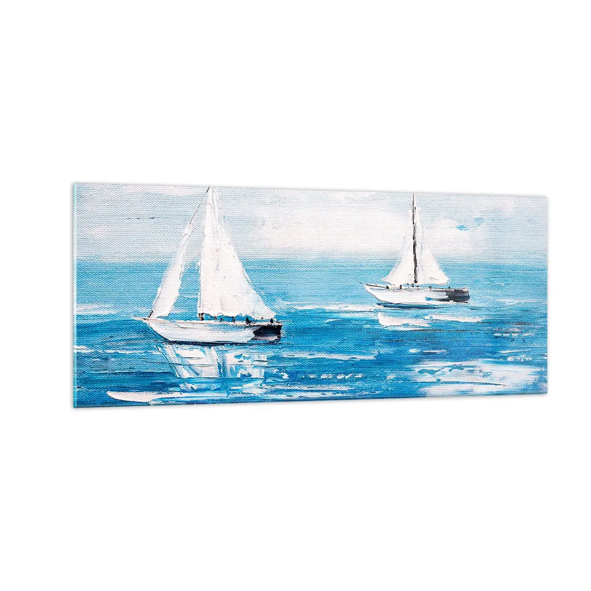 Glasbild - Bild auf glas - Mit Freund an der Seite - 100x40 cm